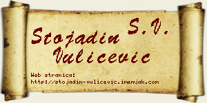 Stojadin Vulićević vizit kartica